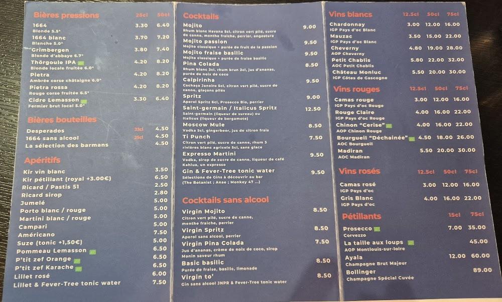 Le grand herbet - Menu Image 3